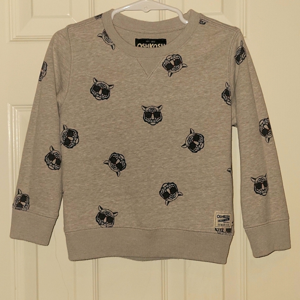 Boy's 3T Tiger Pullover